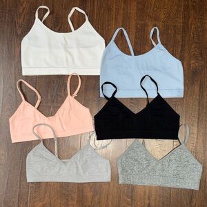 Wonder Nation and Cat & Jack Kids Bralette Bundle